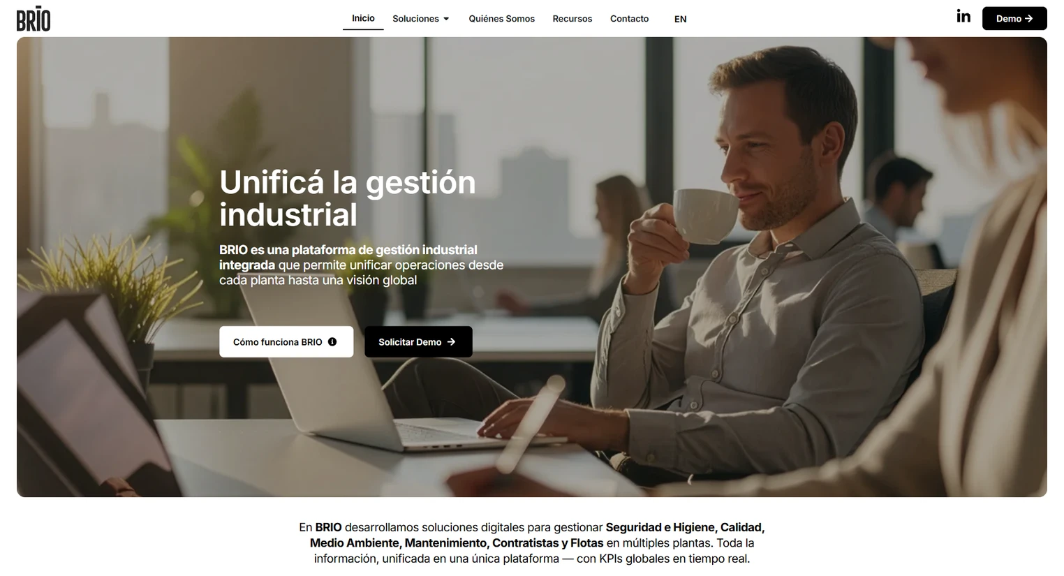 BRIO — Sitio web
