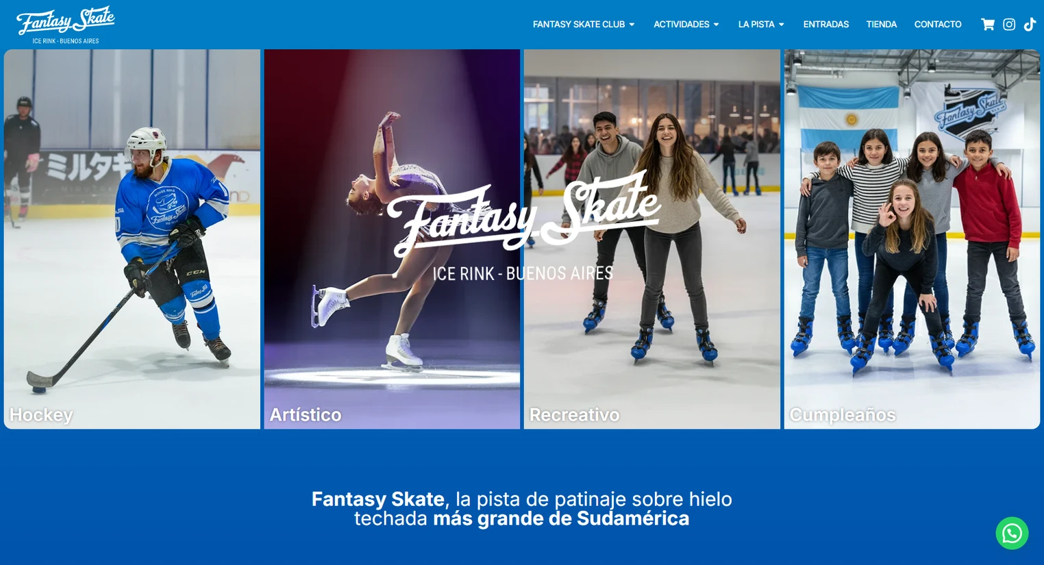 Fantasy Skate — Web · Funcionalidades a medida