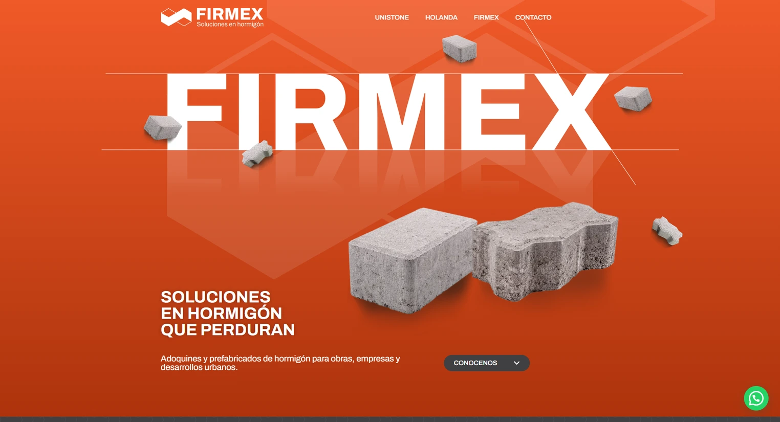 Firmex — captura del sitio web