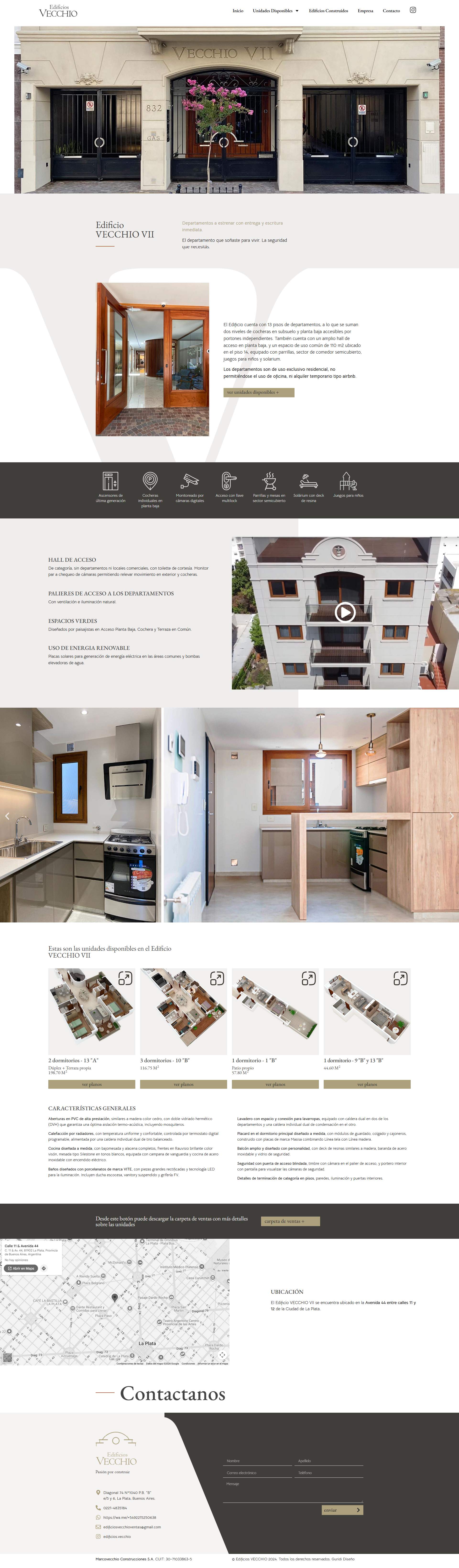 Edificios Vecchio — presentación del edificio Vecchio VII