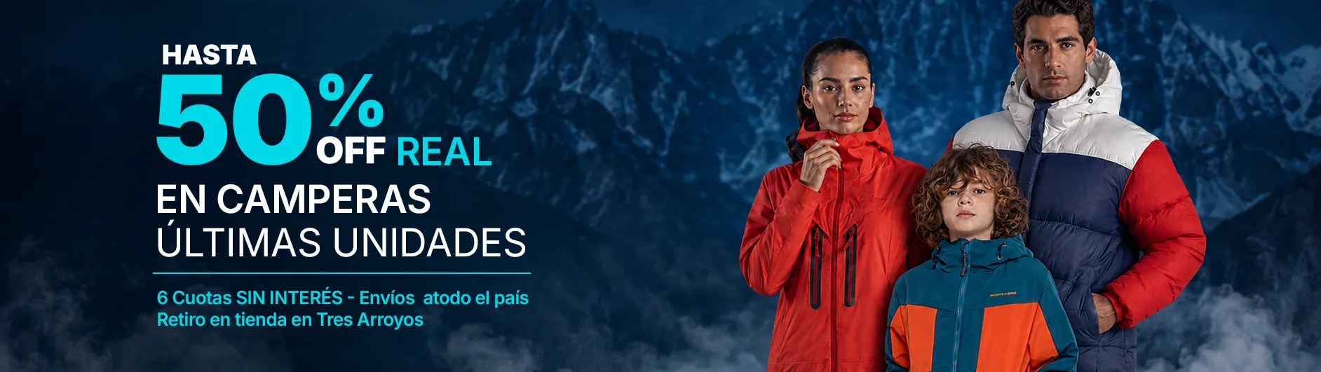 Especial camperas Latitud Sur, hasta 50% OFF